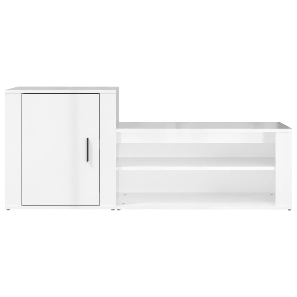 Schuhschrank Weiß 130x35x54 cm Holzwerkstoff