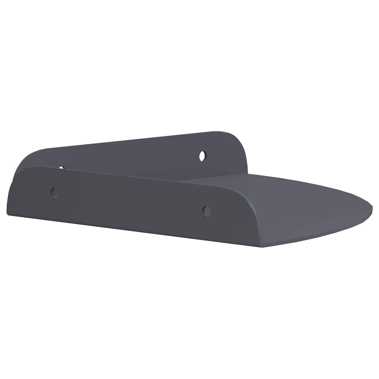 Schwebendes Regal mit Regal 2 pcs Schwarz 15 x 15 x 2 cm