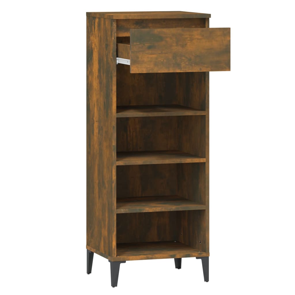 Schuhregal Weiß 40x36x105 cm Holzwerkstoff