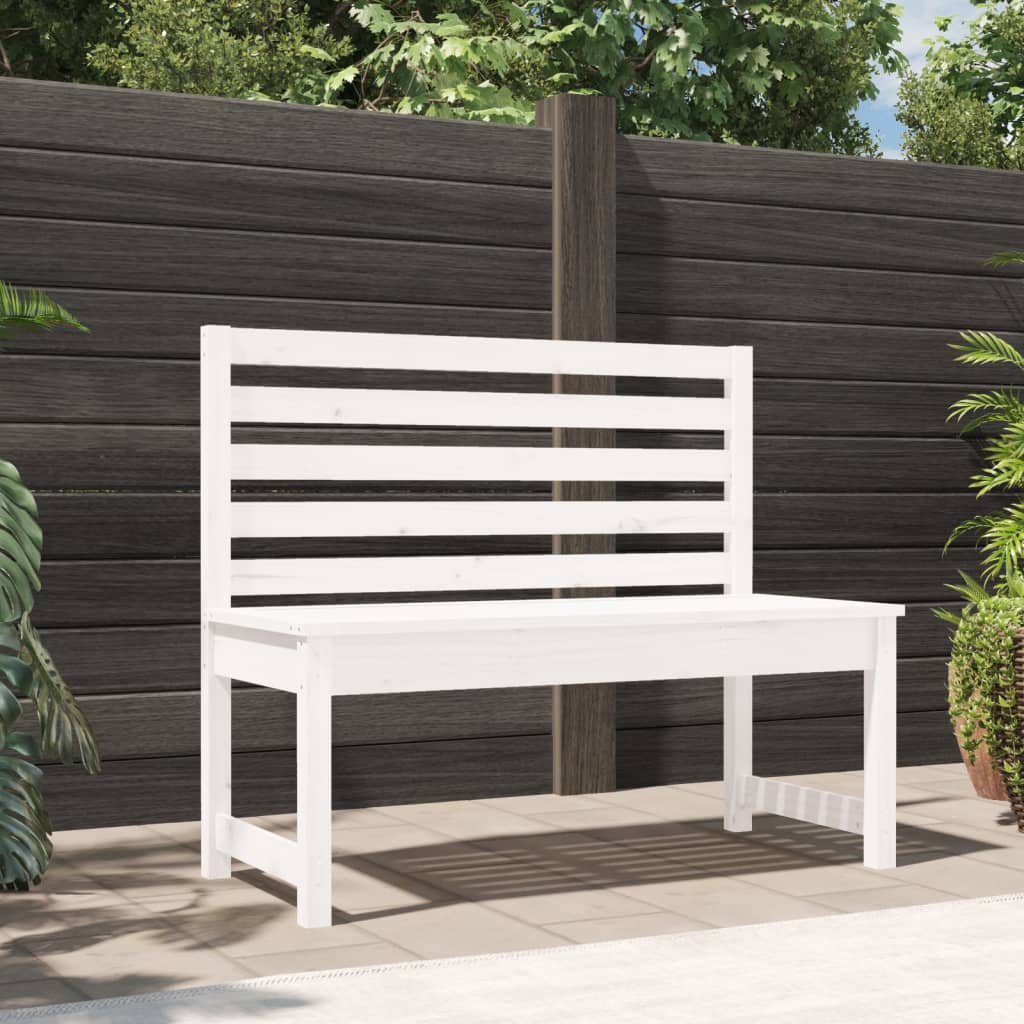 Gartenbank 109 cm Massivholz Kiefer
