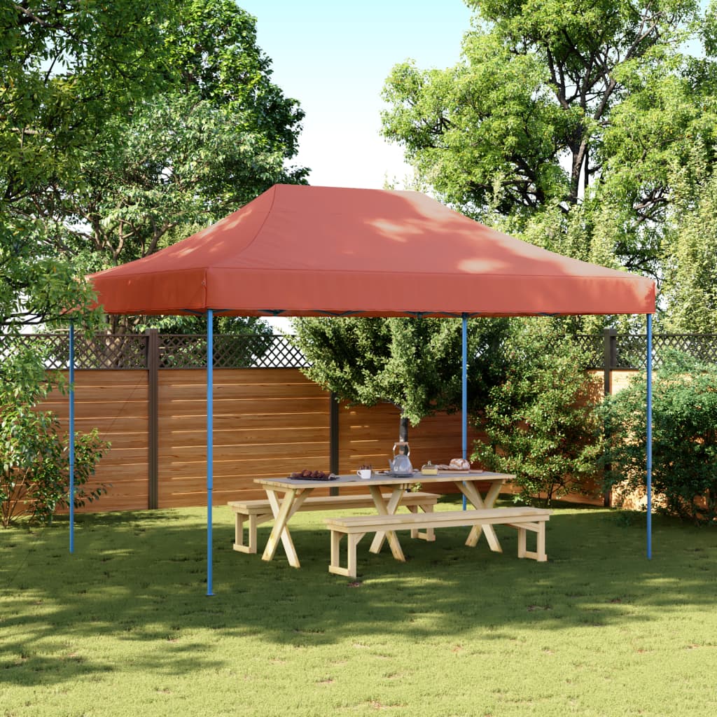 Partyzelt Faltbar Pop-Up Beige 410x279x315 cm