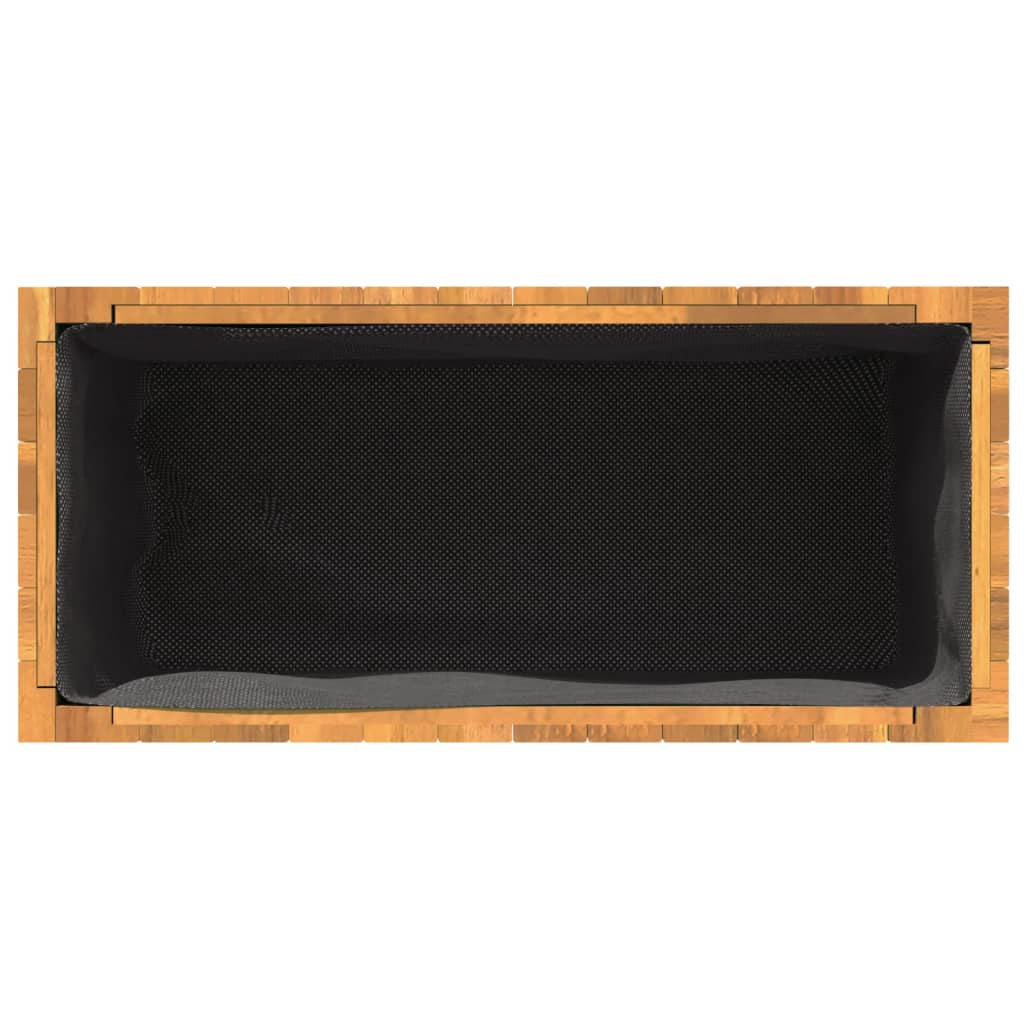 Pflanzkübel 25x25x25 cm Massivholz Akazie