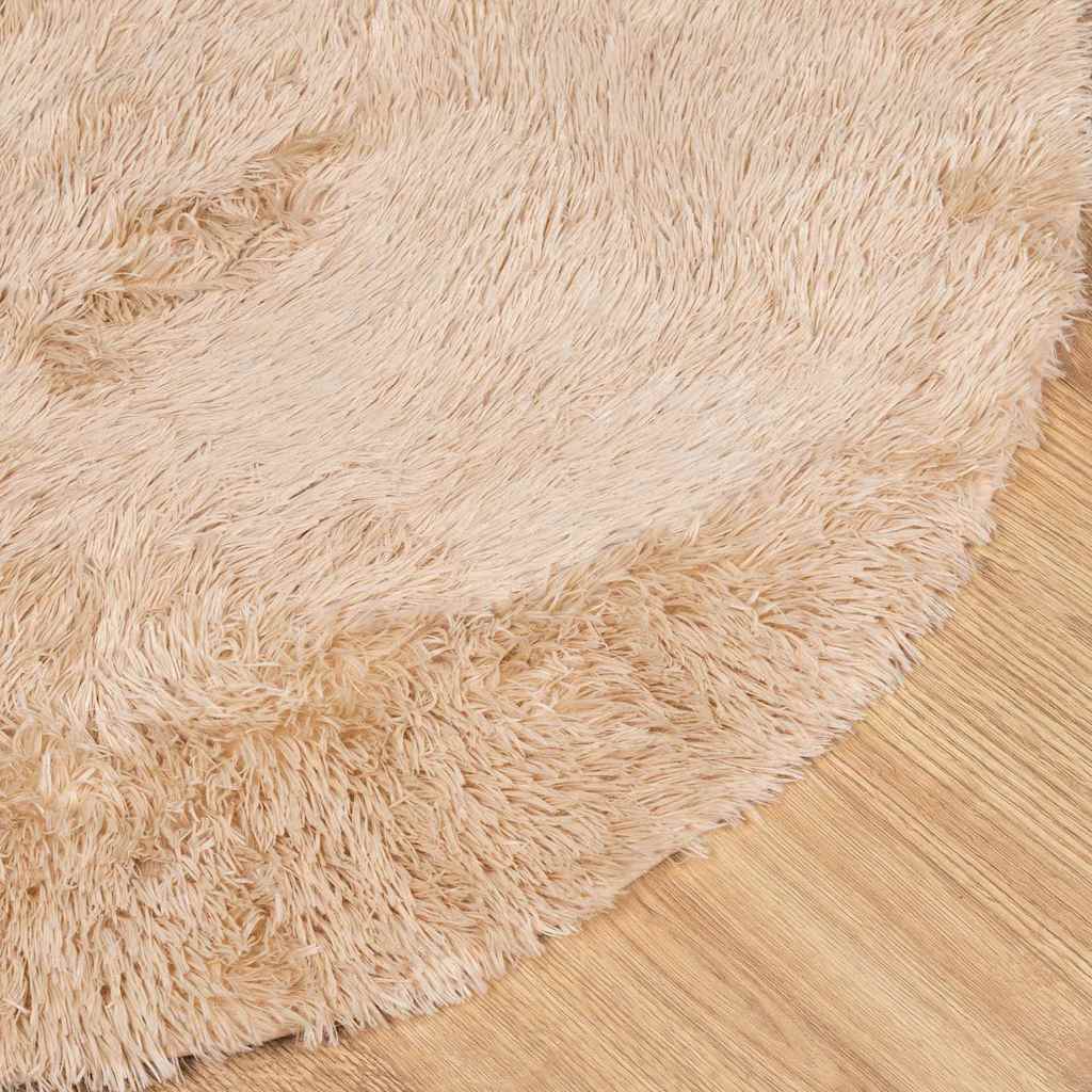 Teppich Shaggy Hochflor NAVARRA Beige 60x100 cm Polyester
