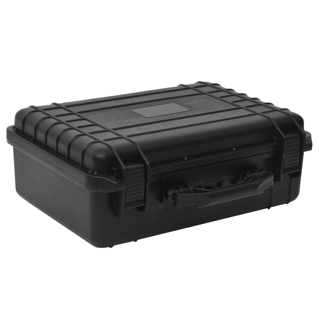 Koffer für Flugreise Tragbar Schwarz 46,5x21,5x17,5 cm PP