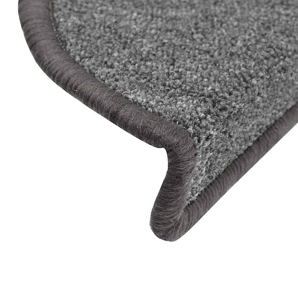 Stufenmatten 15 Stk. 56x17x3 cm Anthrazit Halbrund