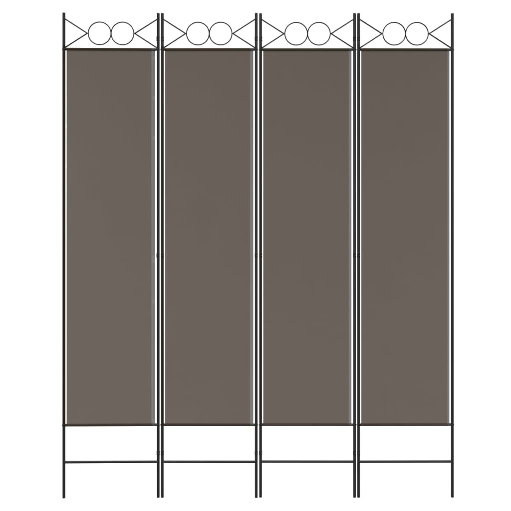 3-teiliger Raumteiler Beige 120 x 200 cm Stoff
