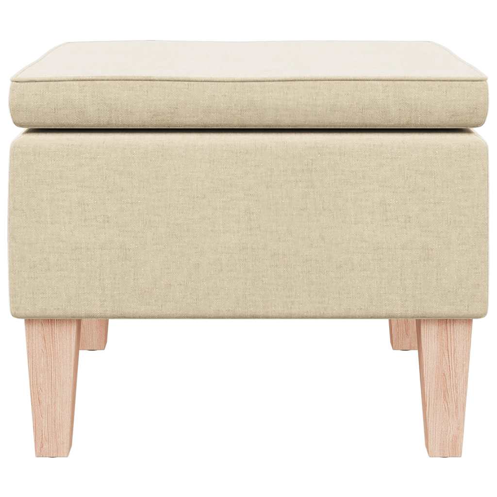 Hocker mit Holzbeinen Weinrot Stoff