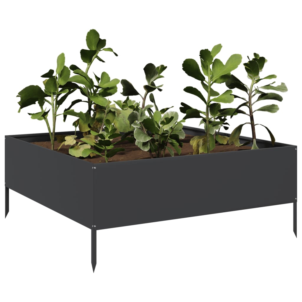 Hochbeet 100x100x18,5 cm Cortenstahl