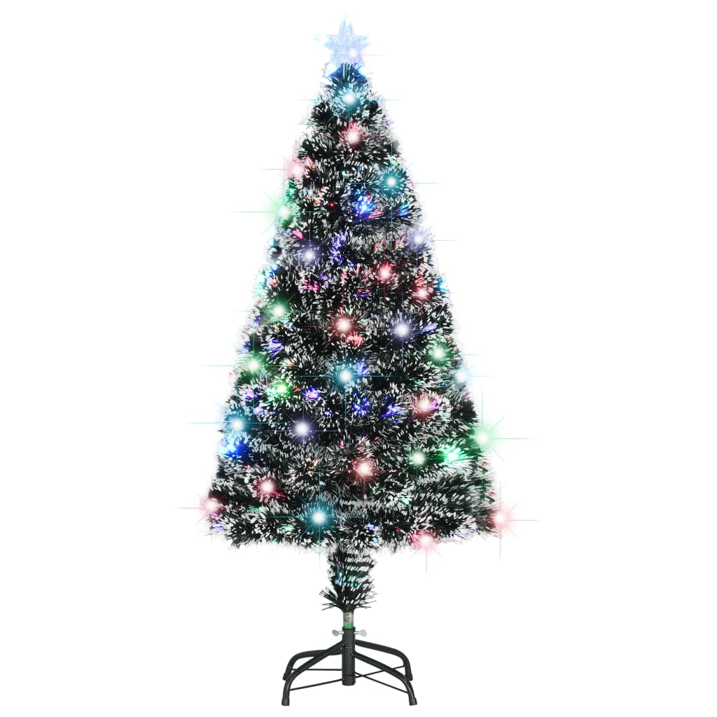 Vorbeleuchteter Weihnachtsbaum mit Ständer und LED 150 cm Glasfaser