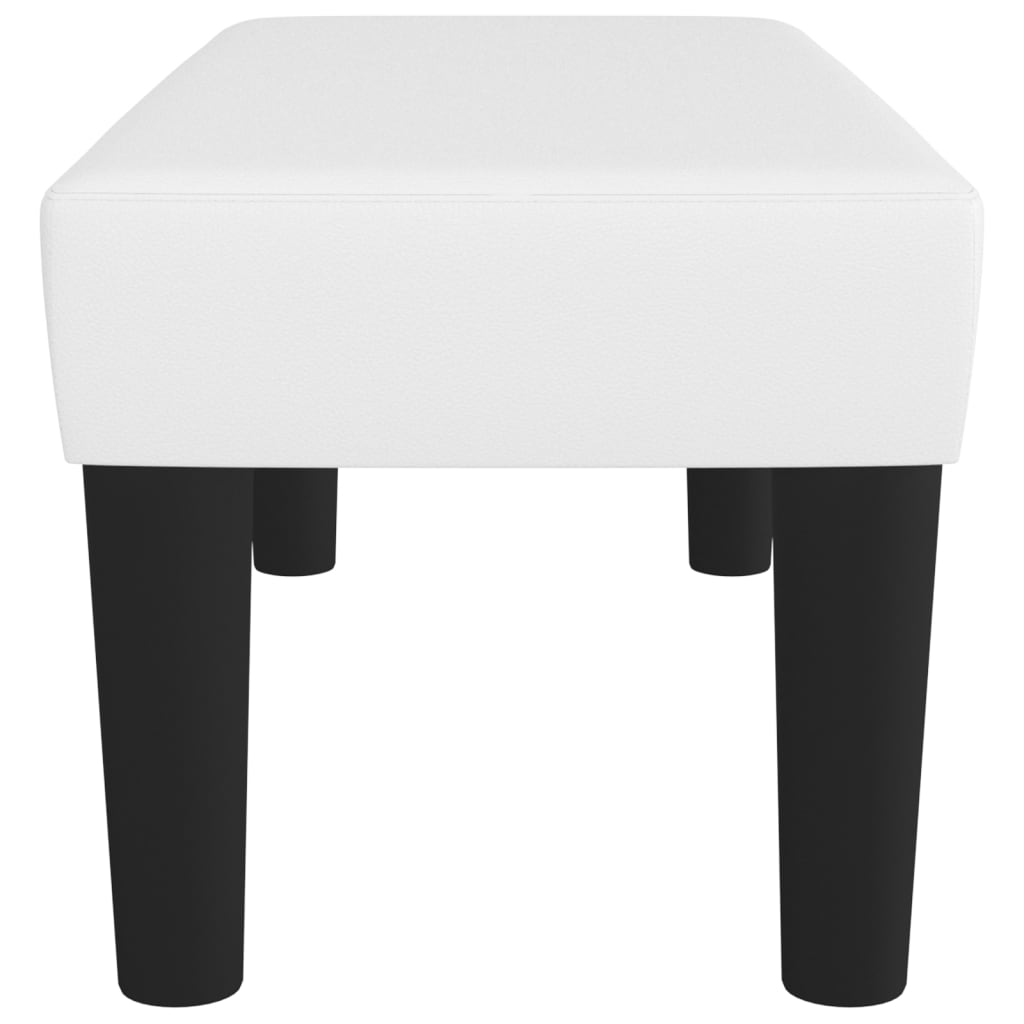Sitzbank Grau 70x30x30 cm Kunstleder