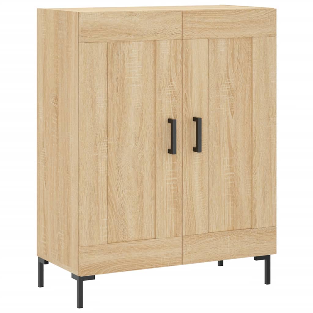 Highboard Hochglanz-Weiß 69,5x34x180 cm Holzwerkstoff
