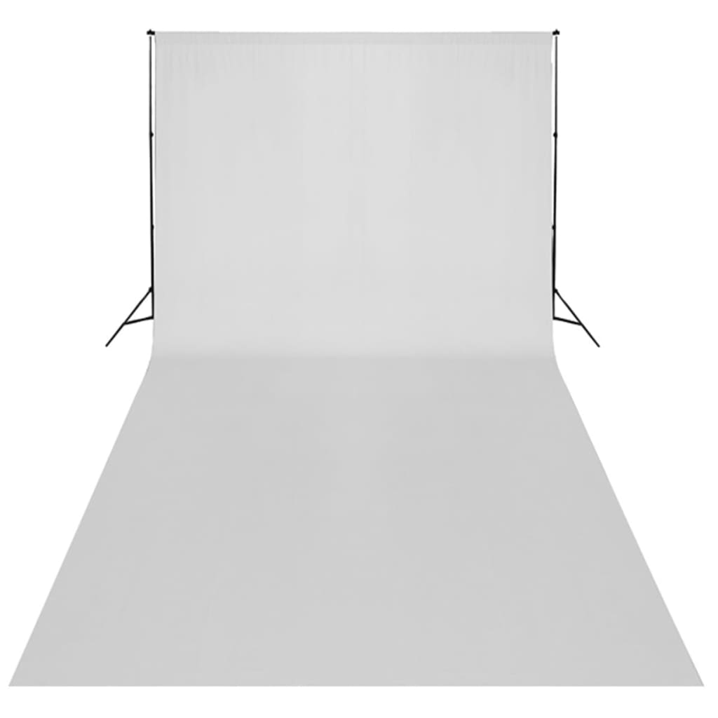 Fotostudio-Set mit Schwarzem Hintergrund 600×300 & Leuchten