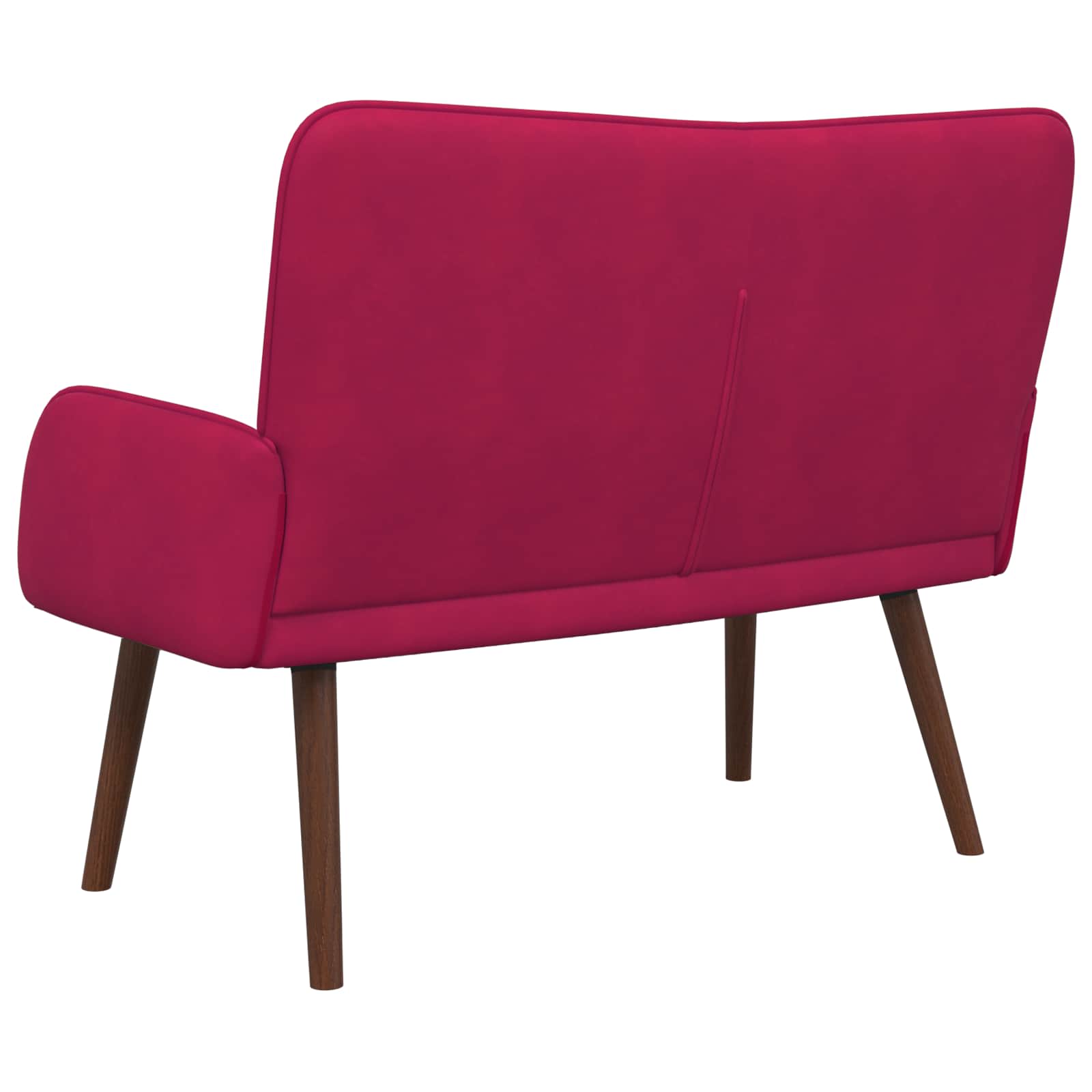 2-Sitzer Sofa Hellgrau 115 x 61 x 87 cm Samt (V)