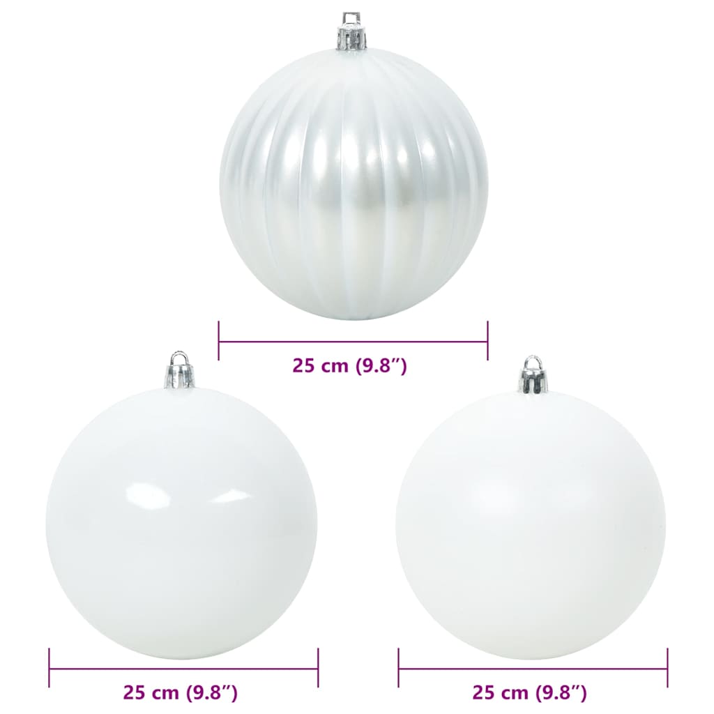 Weihnachtsbaumkugel Set XL 9 pcs Rot Kunststoff