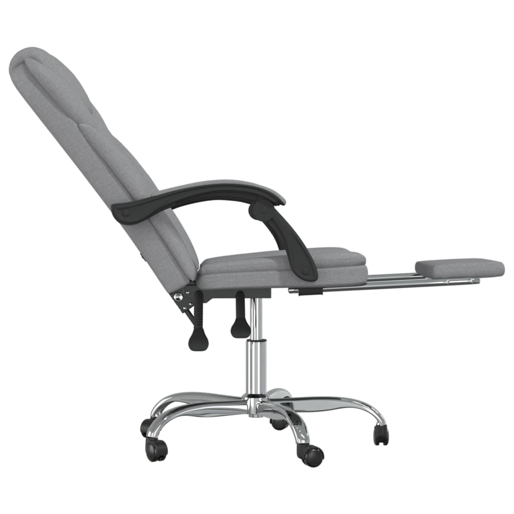 Bürostuhl mit Liegefunktion Taupe Stoff