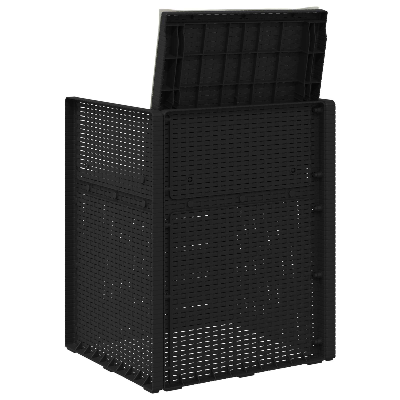 Garten Esszimmerstühle 2 pcs Weiß und Hellgrau PP