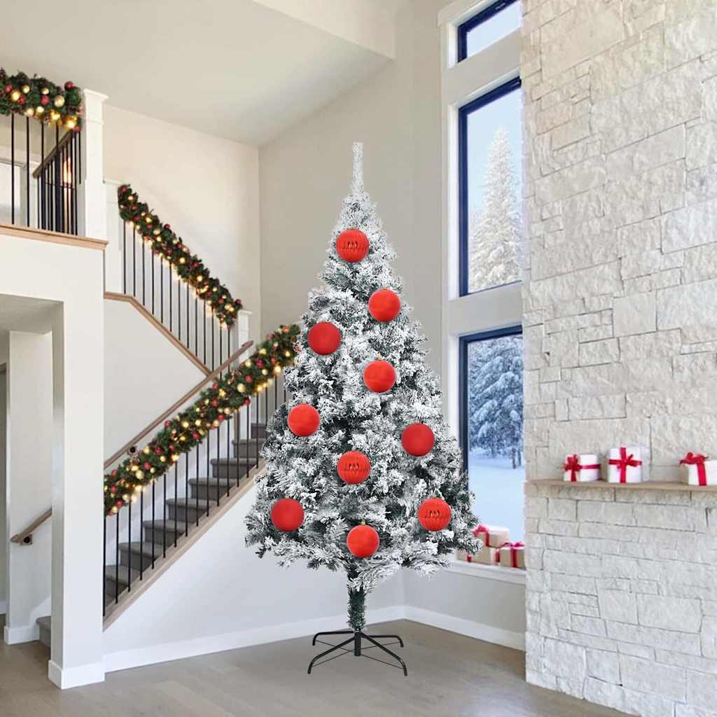 Weihnachtsbaumkugel Set XL 9 pcs Rot Kunststoff