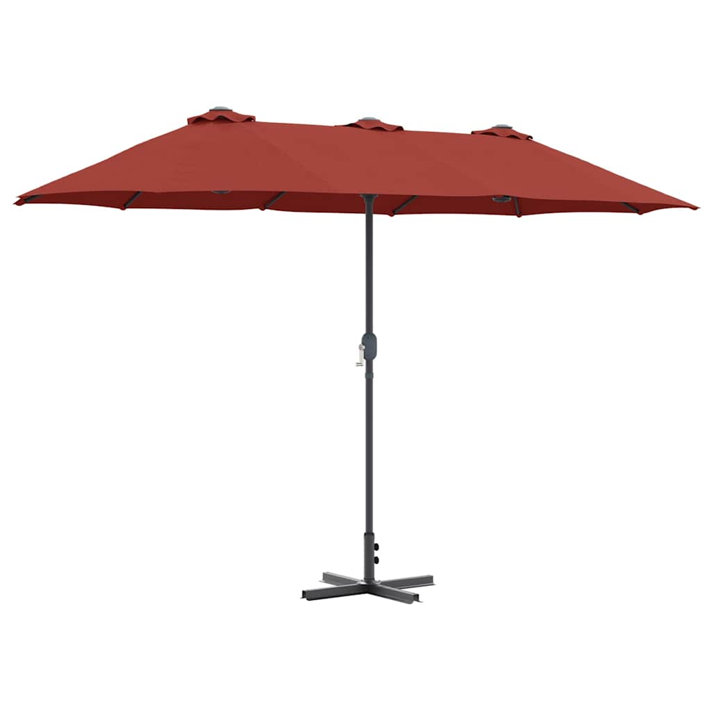 Garten-Sonnenschirm Sand 370 x 197 x 239 cm