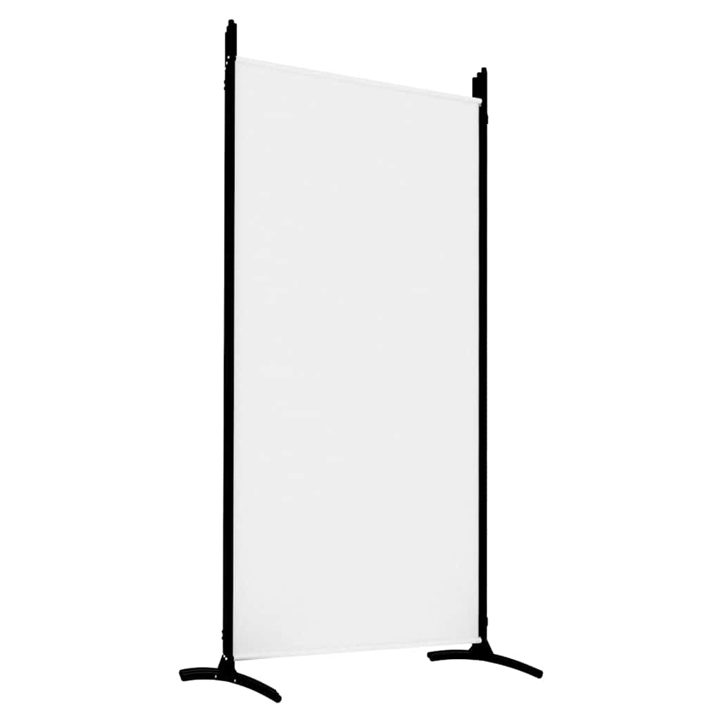 3-tlg. Raumteiler Weiß 260x180 cm Stoff