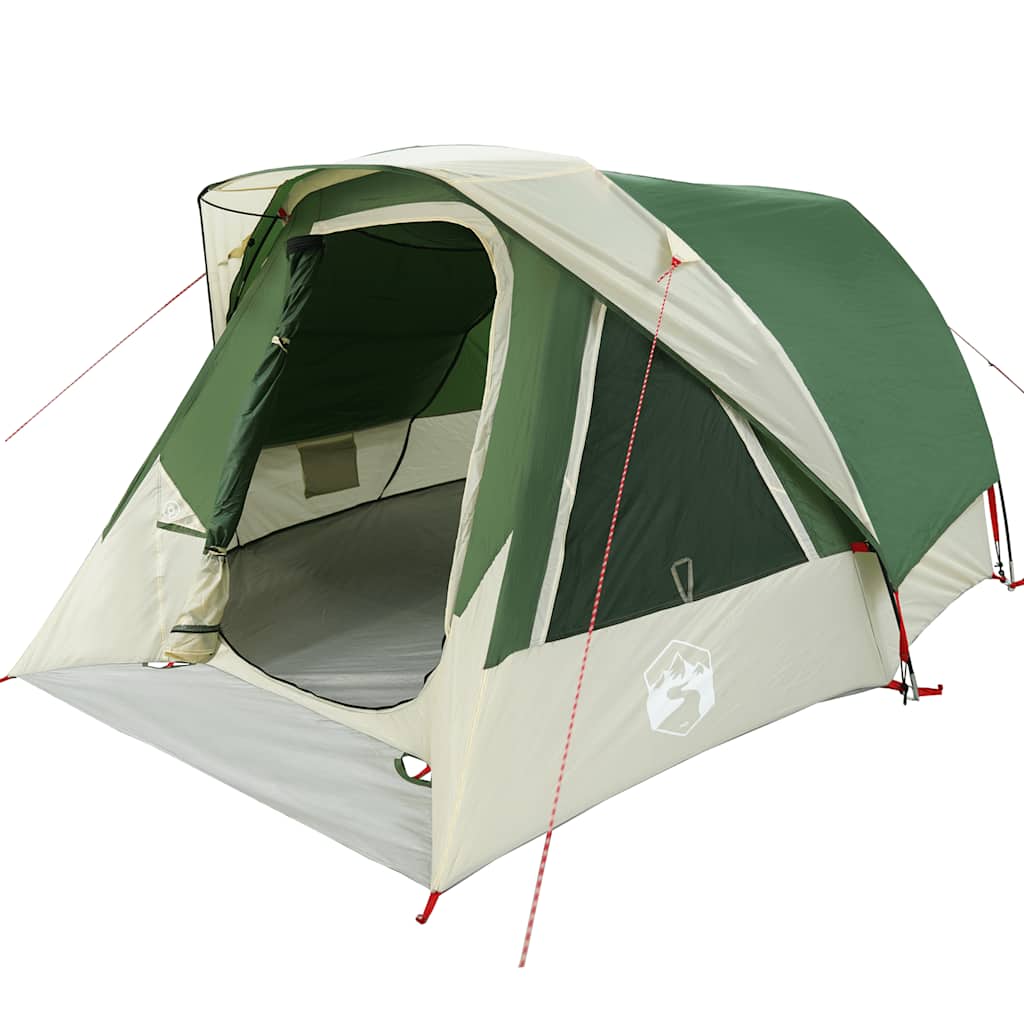 Campingzelt 4 Personen Grün Wasserdicht
