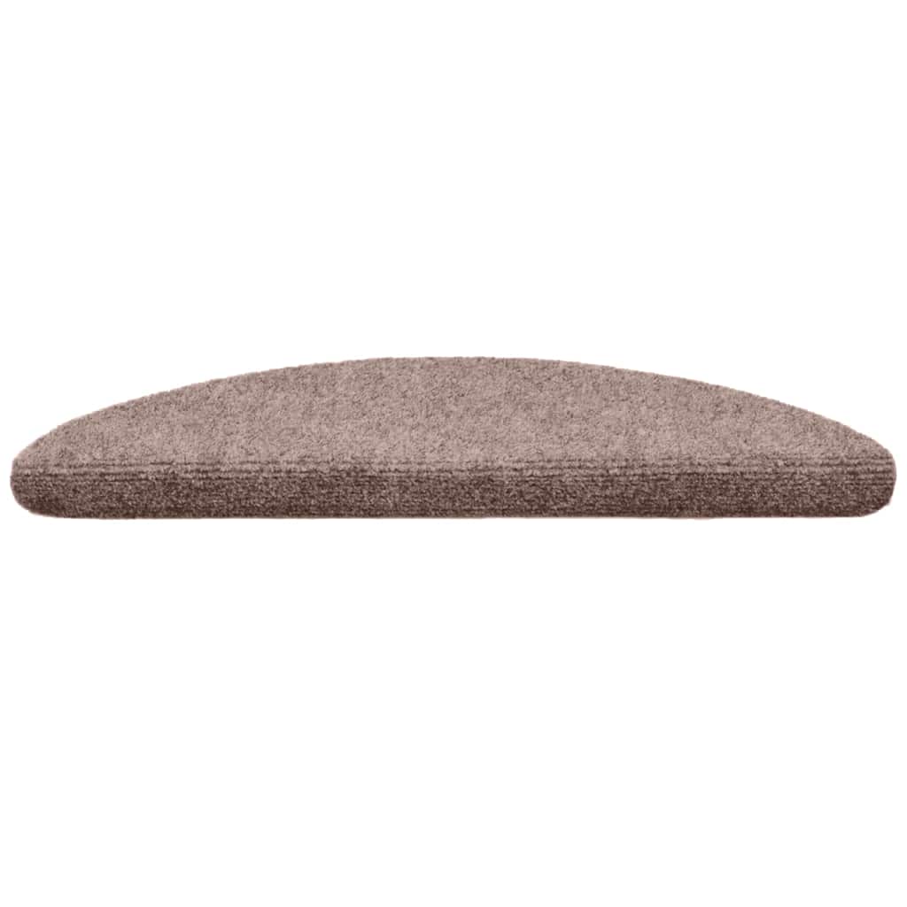 Stufenmatten Selbstklebend 15 Stk. 56x17x3 cm Hellbraun Halbrund