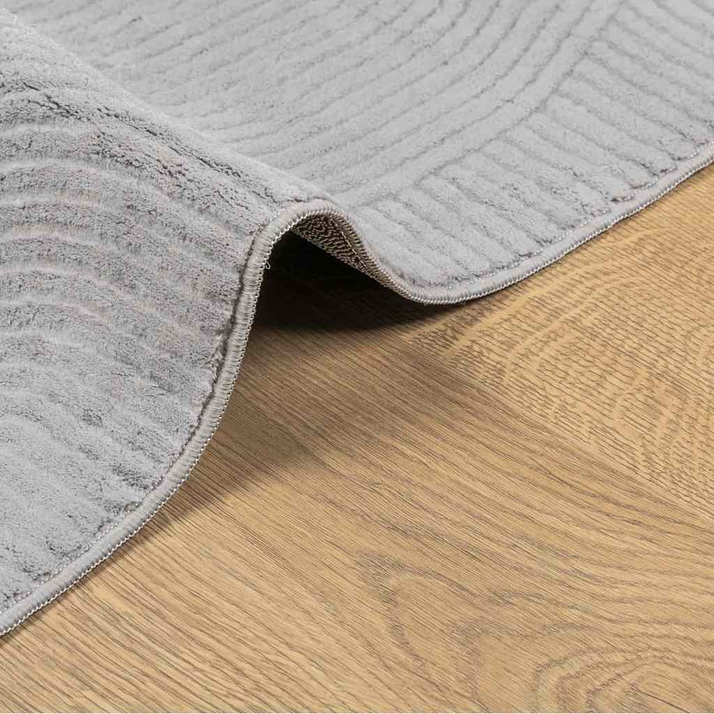 Teppich IZA Kurzflor Skandi-Stil Anthrazit 80x150 cm