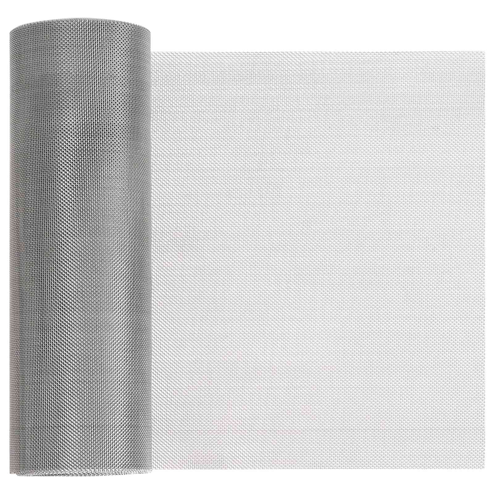 Mesh Bildschirm 20 x 500 cm 20 Mesh Edelstahl 201 Silber