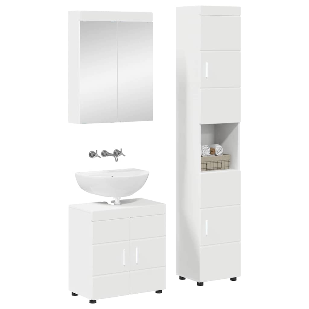 Badezimmermöbel-Set TULUM 2 pcs Weiß 60 x 34 x 63 cm