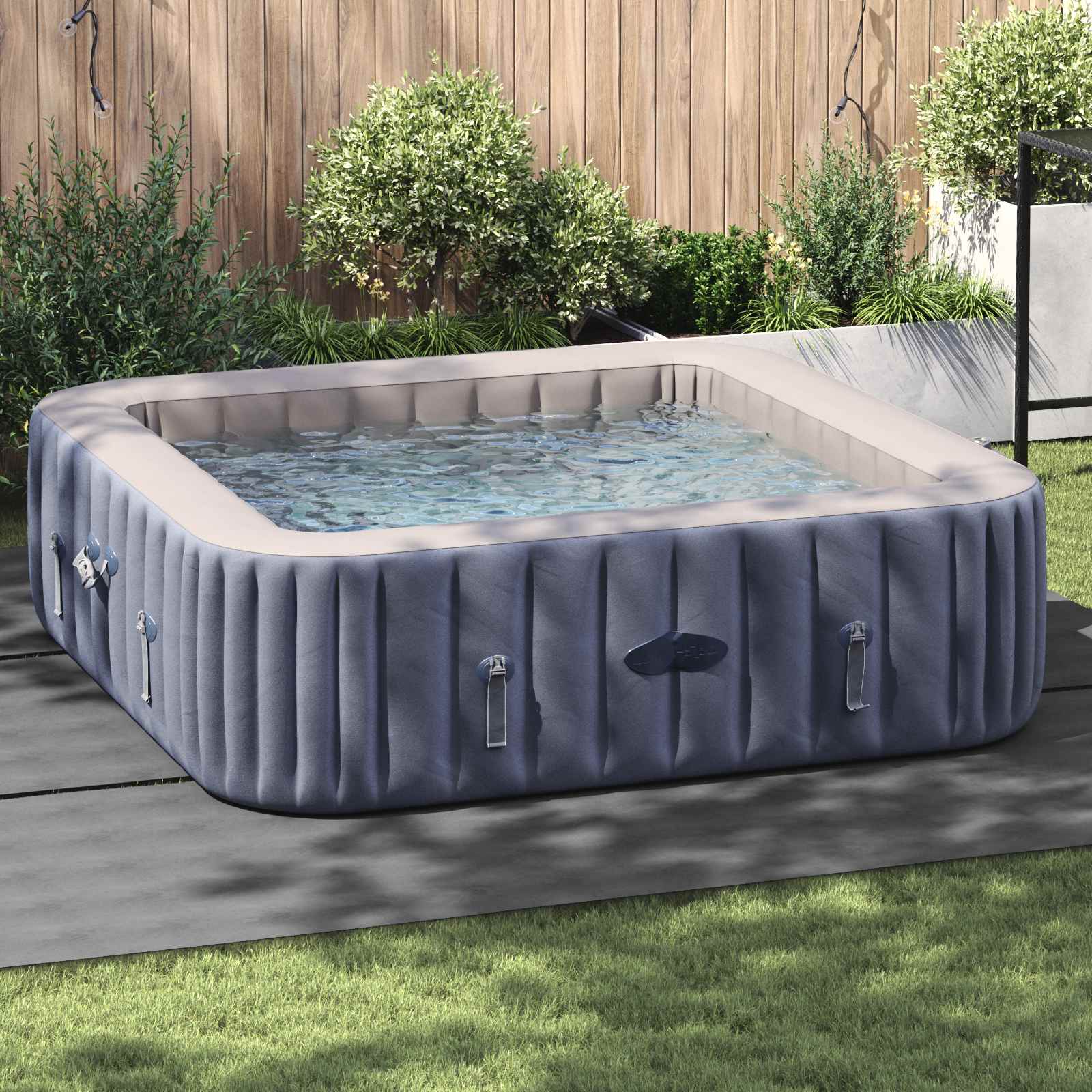 Bodenfolie für Pools 1 274 x 274 x 0,1 cm Quadratisch Hellgrau