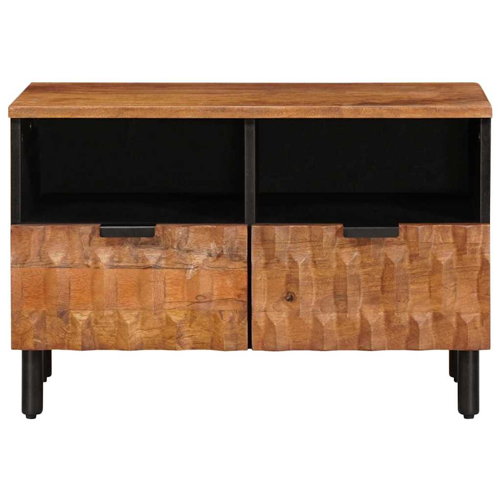 TV-Schränk Weiße gewaschene Oberfläche 70 x 33 x 46 cm