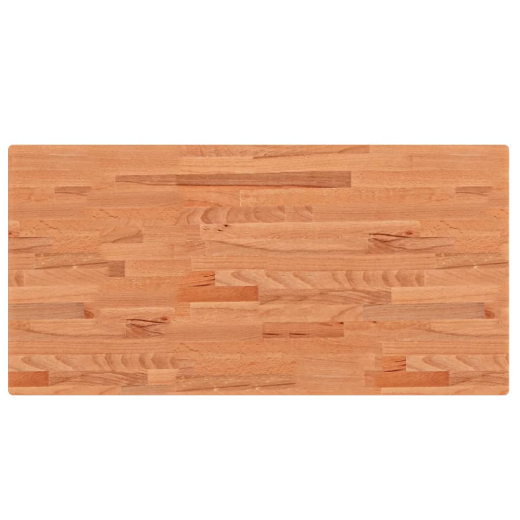 Tischplatte 80x40x1,5 cm Rechteckig Massivholz Buche