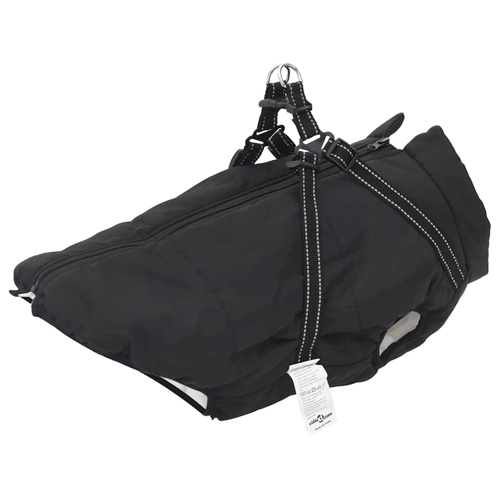 Hundemantel mit Geschirr Wasserdicht Reflektierend Lila L48