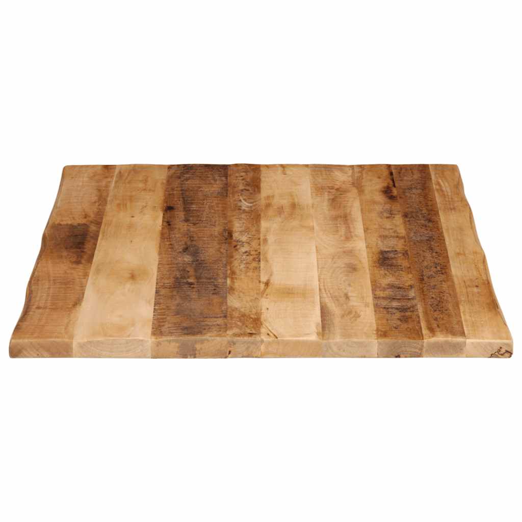 Tischplatte 40x40x2,5 cm Rechteckig Massivholz Akazie Baumkante