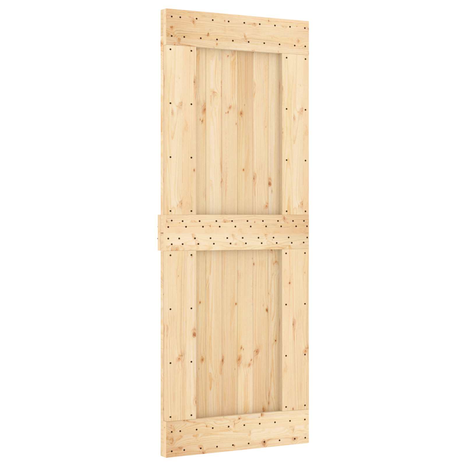 Schiebetür NARVIK Natürlich und Schwarz 70 x 210 cm (152,5 cm)