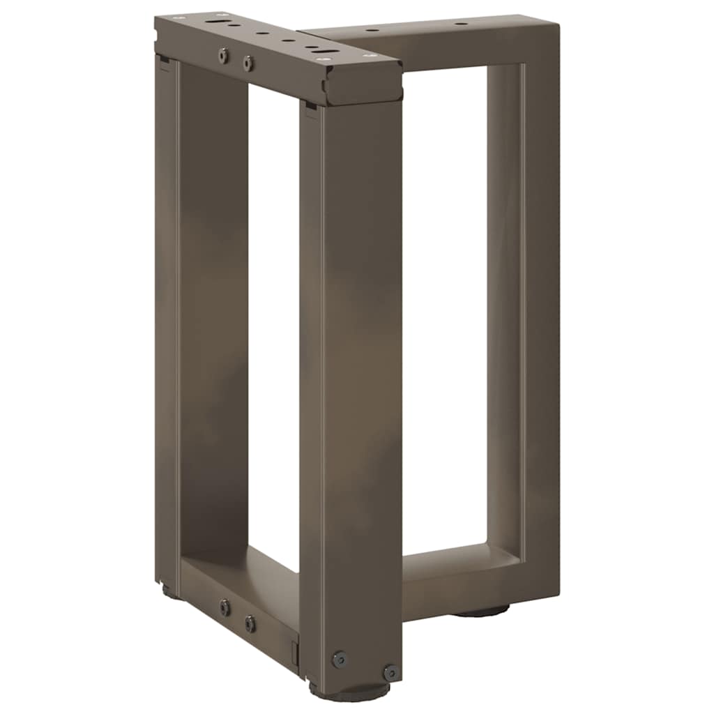 Couchtischbeine T-Form 2 Stk. Schwarz 30x25x(30-31) cm Stahl