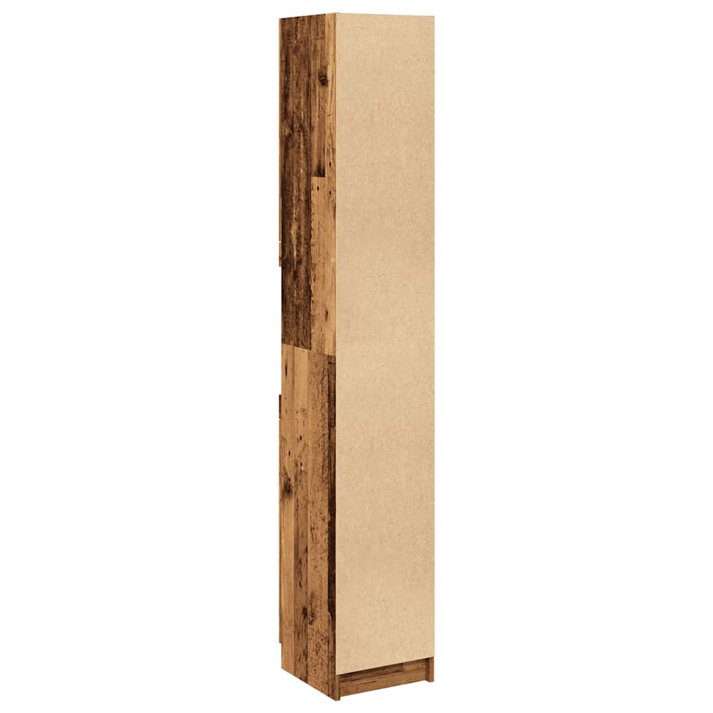 Badschrank Weiß 32x34x188,5 cm Holzwerkstoff
