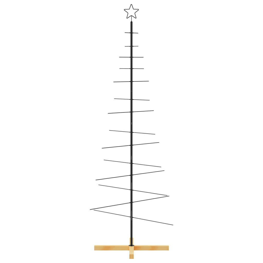 Metall Weihnachtsbaum Schwarz 59,5 cm Pulverbeschichteter Stahl