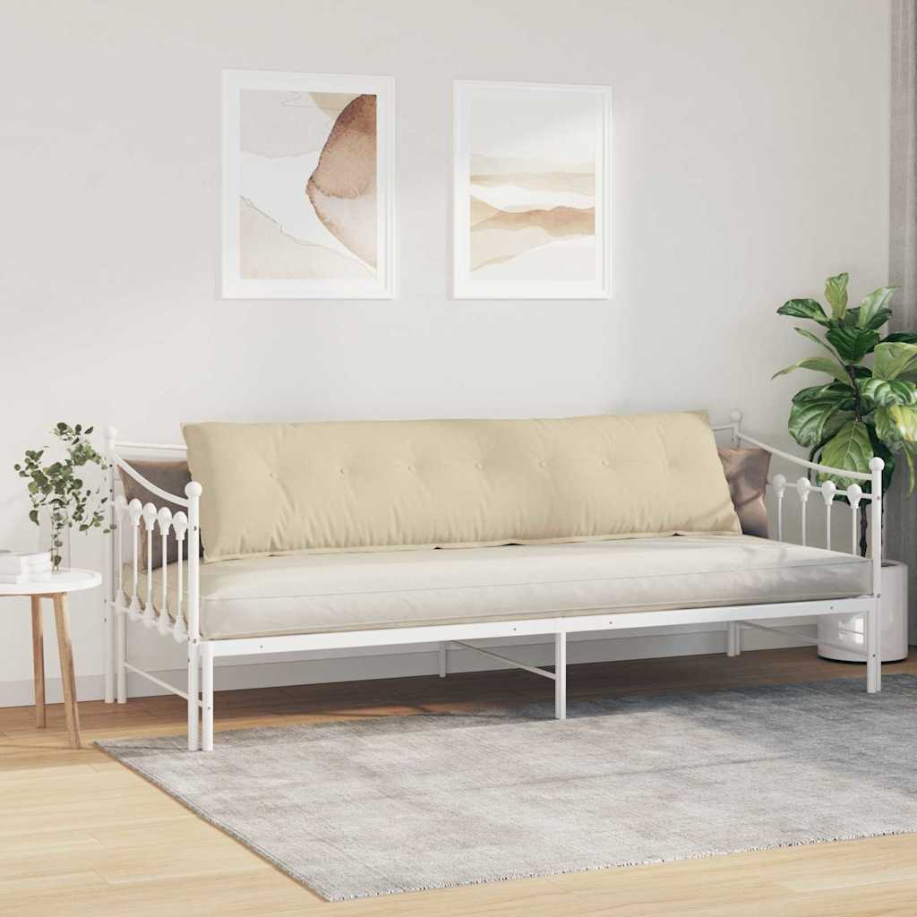 Rückenkissen Hellgrau 50 x 19 x 45 cm Stoff