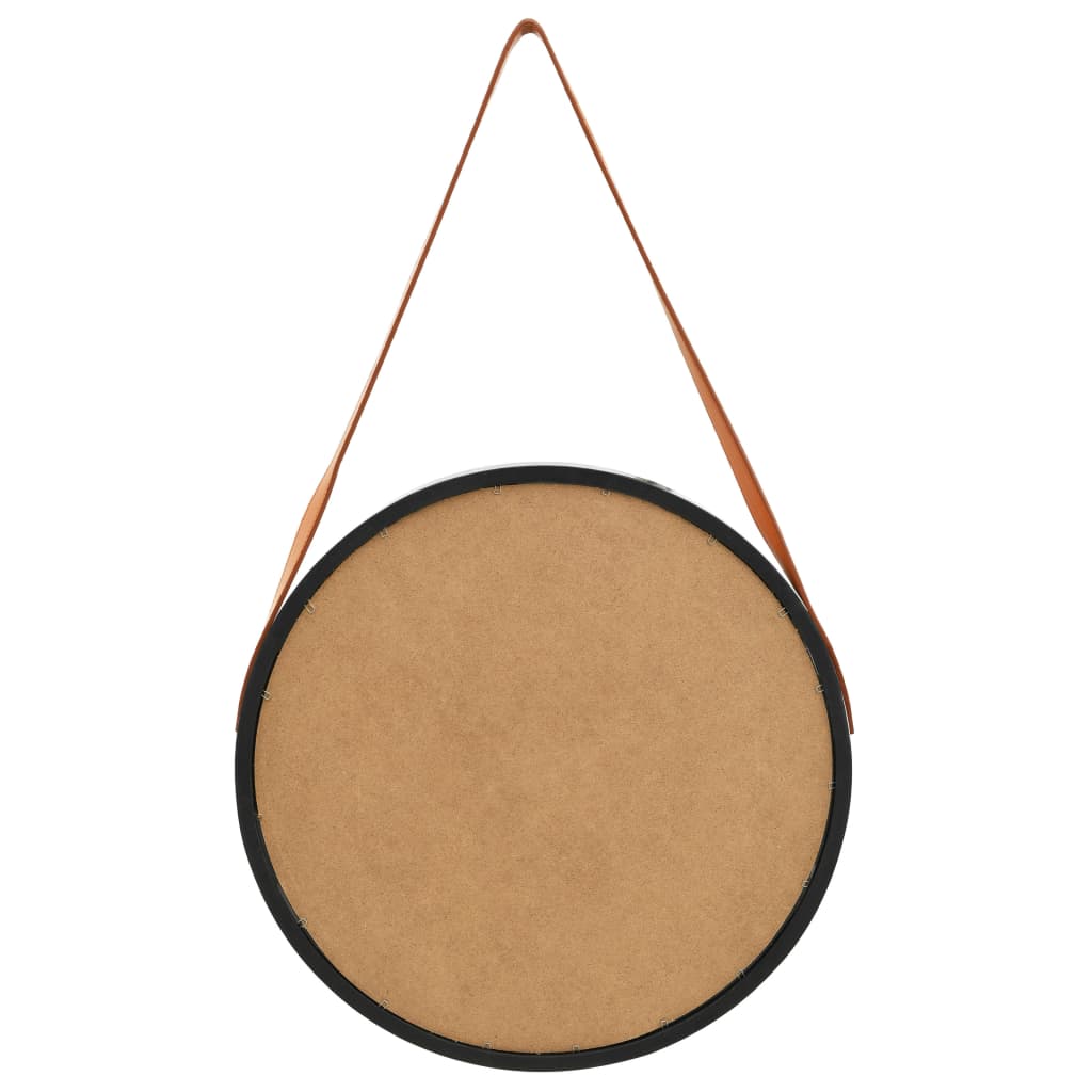 Wandspiegel mit Riemen 60 cm Golden