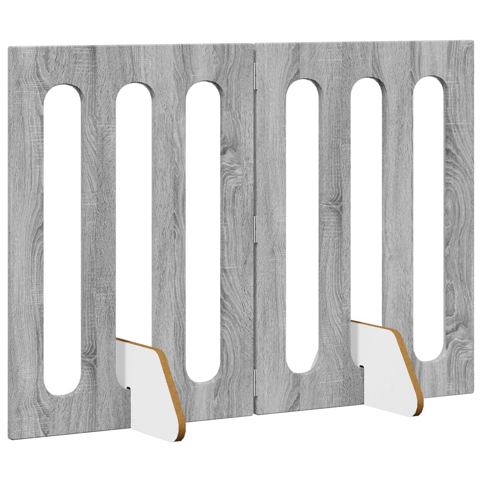 Faltbarer Haustierzaun 2 pcs Weiß 100,5 x 38 x 70 cm