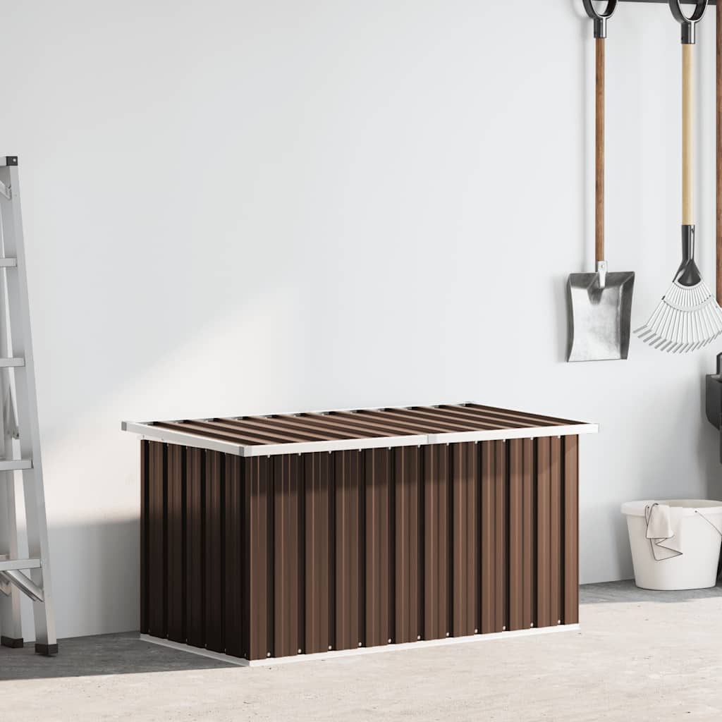 Außenlagerbox Holz 109 x 67 x 65 cm Verzinkter Stahl