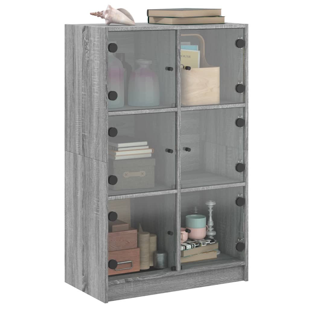 Bücherregal mit Türen Weiß 136x37x109 cm Holzwerkstoff