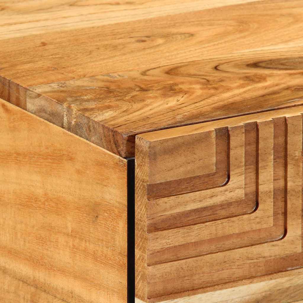 Couchtisch Braun 100 x 54 x 40 cm Massivholz Akazie