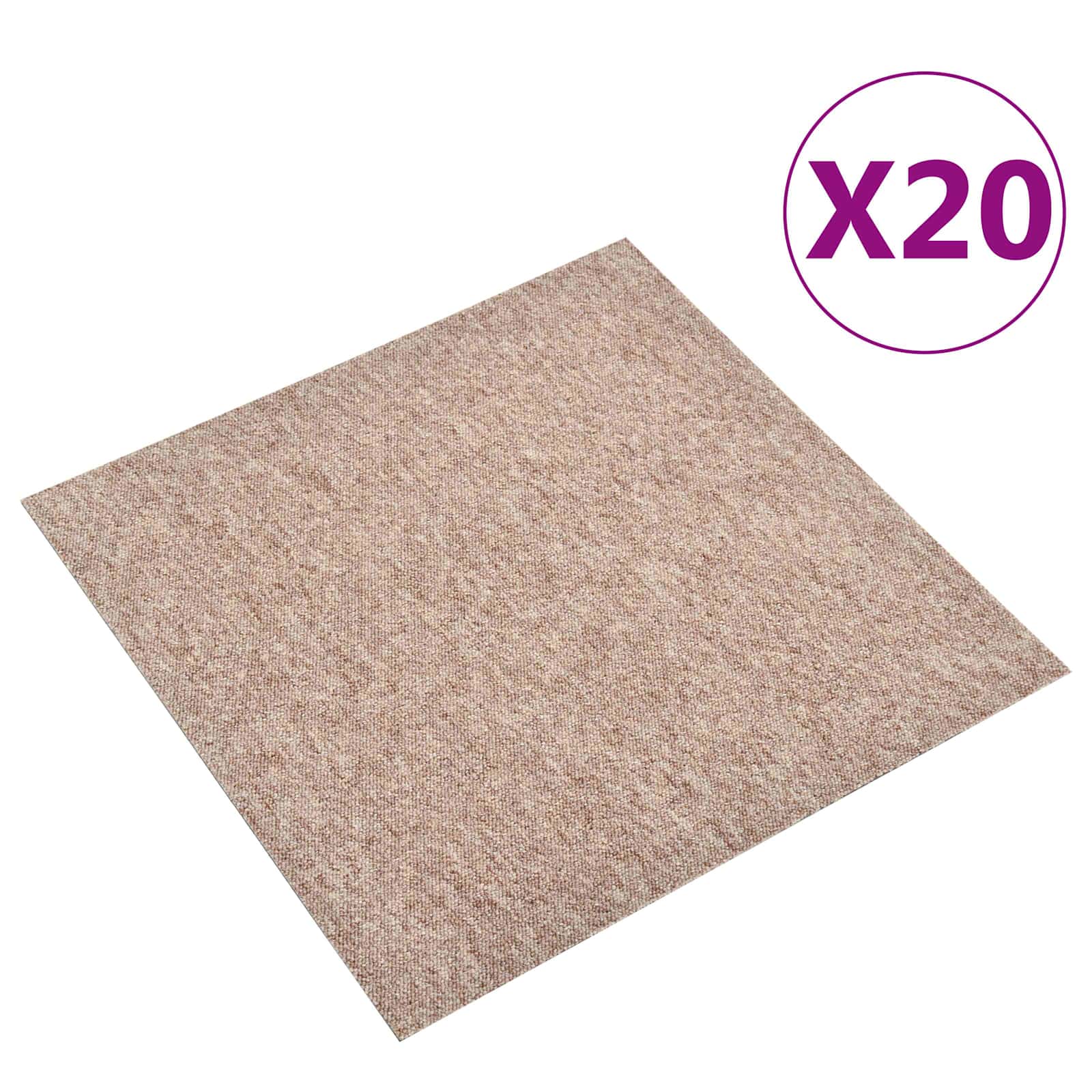 Teppich 20 pcs Gestreiftes Anthrazit 50 x 50 cm
