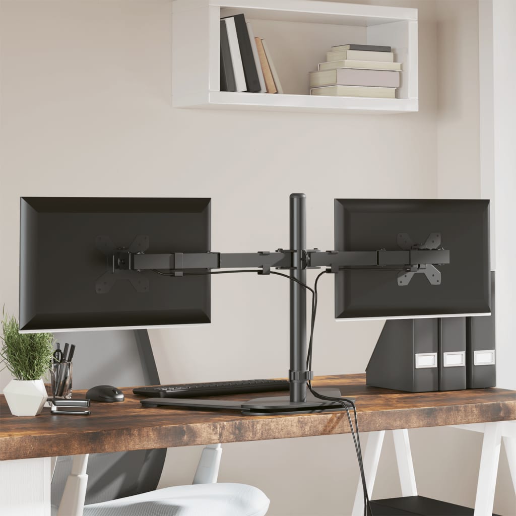 Monitorhalterung Schwarz Stahl VESA 75/100 mm