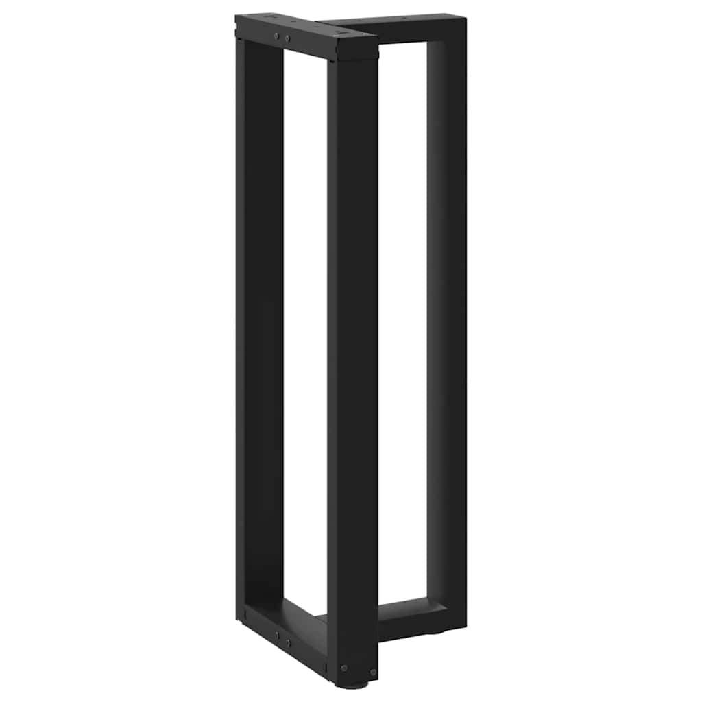 Couchtischbeine T-Form 2 Stk. Schwarz 30x25x(30-31) cm Stahl