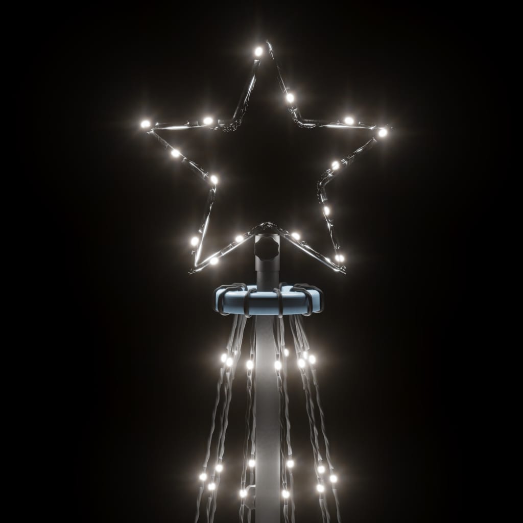 LED-Weihnachtsbaum mit Erdnägeln Mehrfarbig 310 LEDs 300 cm