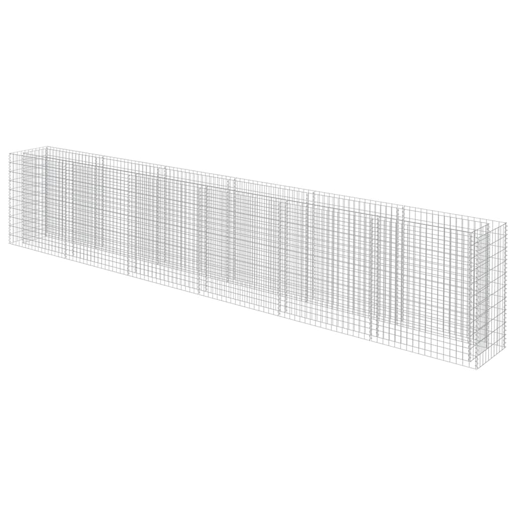 Gabionen-Hochbeet Verzinkter Stahl 450×90×100 cm