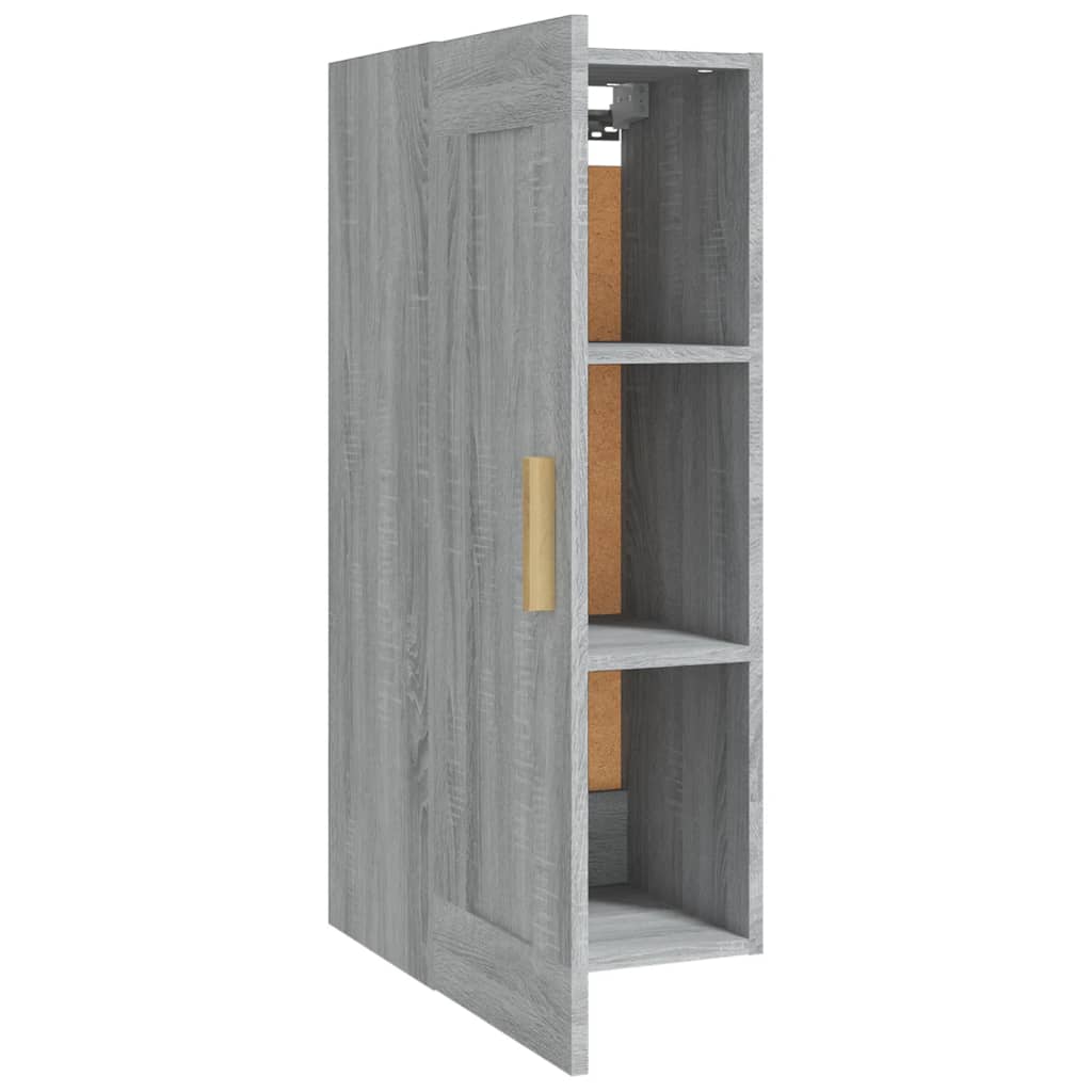 Wandschrank Weiß 35x34x90 cm Holzwerkstoff