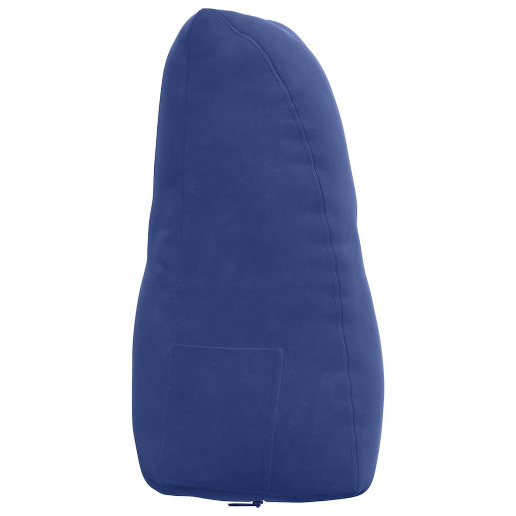 Rückenkissen Blau 45 x 24 x 50 cm Samt